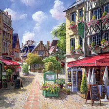 Схема вышивки «улочка»