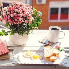 Схема вышивки «завтрак»