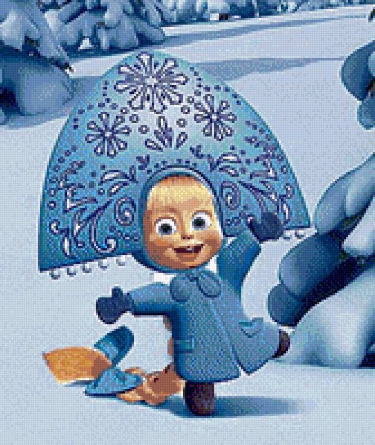 снегурочка-маша - сег, маша, елка, новый год, маша имедведь, девочка, ребенок - предпросмотр