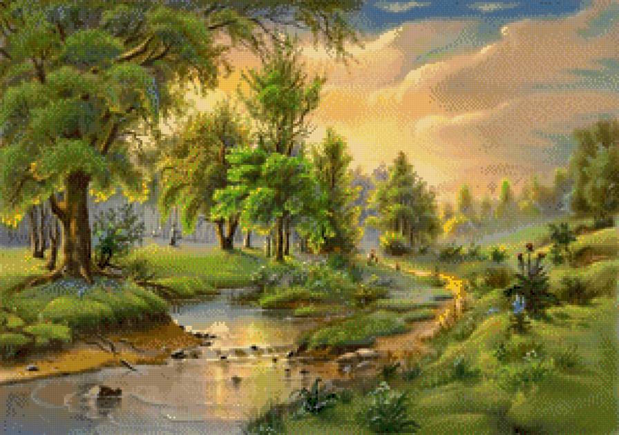 серия "весна" - весна.парк.река.природа - предпросмотр