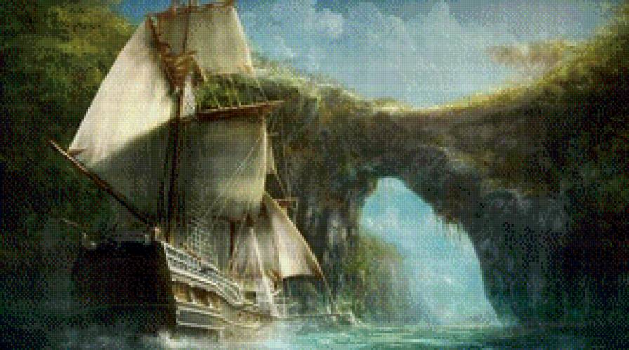 путешествие - техника, корабль, вода, природа, море - предпросмотр