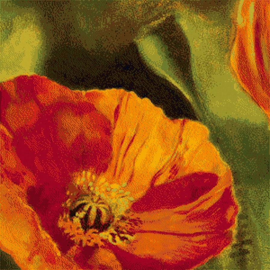 маки 2 - триптих, маки - предпросмотр