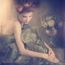 Схема вышивки «девушка»