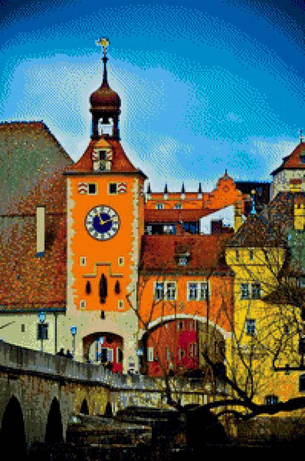 Яркий город - город, яркий, архитектура - предпросмотр