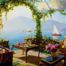 Схема вышивки «завтрак у моря»