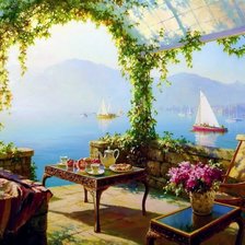 Схема вышивки «завтрак у моря»