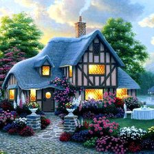 Схема вышивки «Уютный домик»