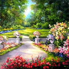 Схема вышивки «Солнечный парк»