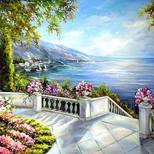 Схема вышивки «Приморский парк»