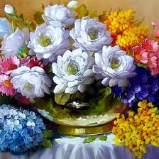 Схема вышивки «Цветы»