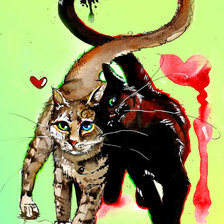 Схема вышивки «сладкая парочка»