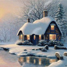 Схема вышивки «волшебная зима»