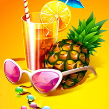 Схема вышивки «тропический коктейль»