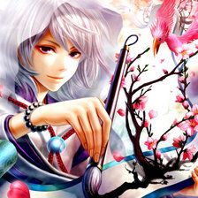 Схема вышивки «художник»