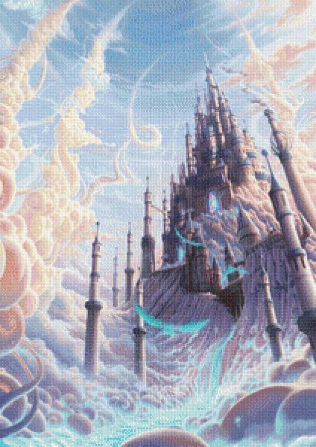 замок,фентези - тучи, сказка, дом, архитектура, дворец, небо, замок - предпросмотр