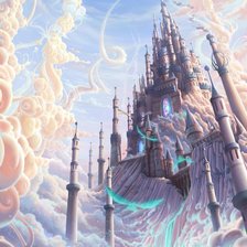 Схема вышивки «замок,фентези»