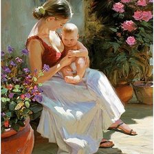 Схема вышивки «материнство»