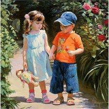 Схема вышивки «друзья»