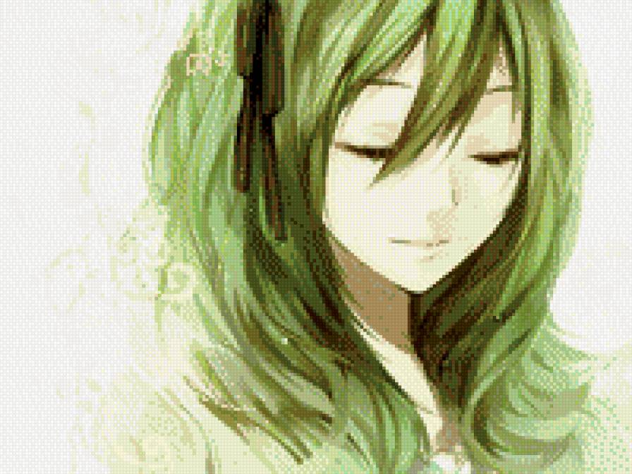 Девушка - девушка, аниме - предпросмотр