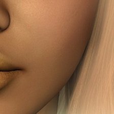 Схема вышивки «"Портрет виртуальной девушки"  ч. 4 низ»