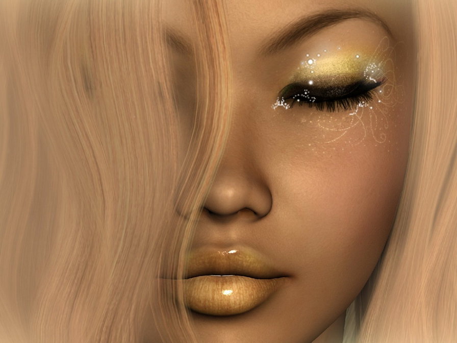 Портрет виртуальной девушки - портрет, девушка - оригинал