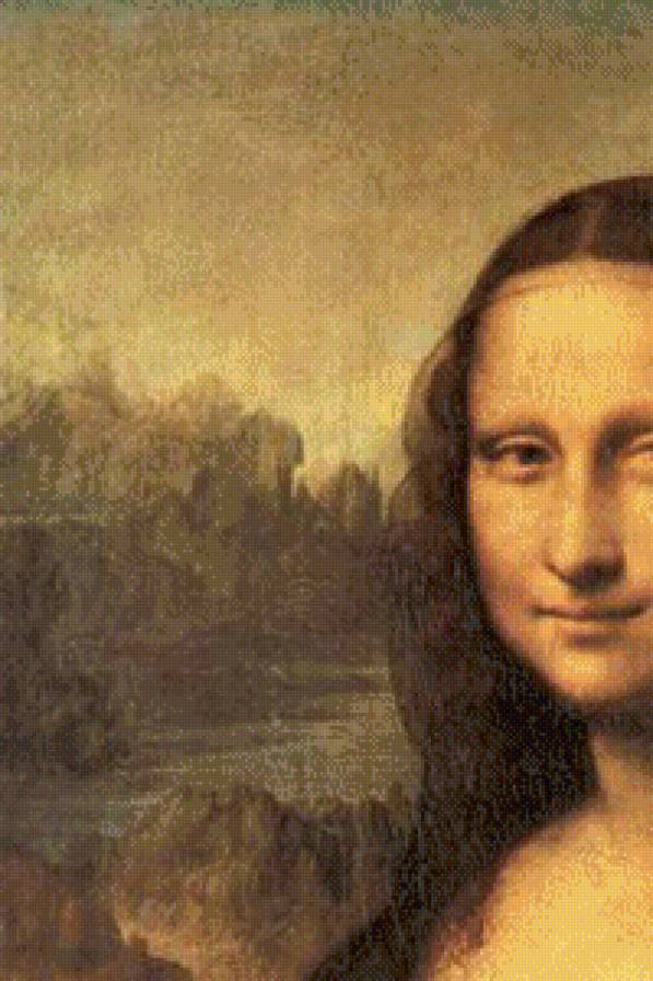 "МОНА ЛИЗА (ДЖАКОНДА)" ЛЕОНАРДО ДА ВИНЧИ ч.1 верх - картины, джаконда, леонардо да винчи, мона лиза - предпросмотр