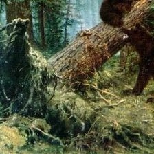 Схема вышивки «"Мишки в лесу" Иван Шишкин ч. 3 низ»