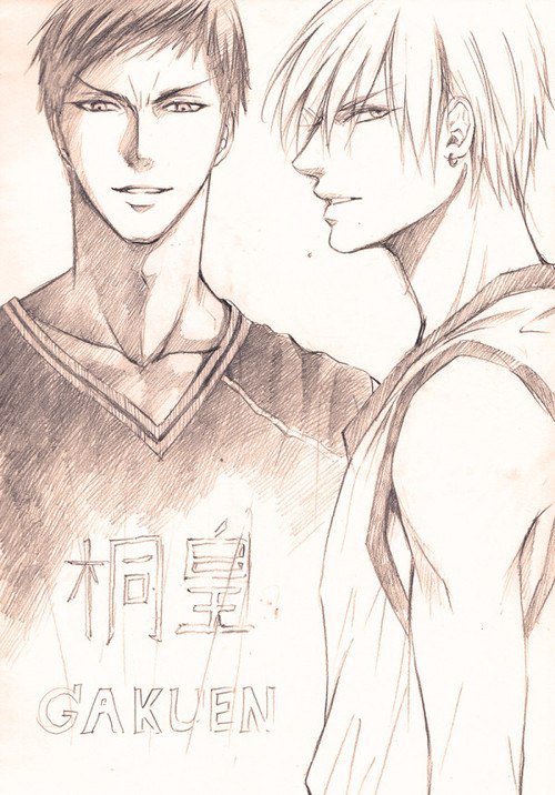 Аомине и Кисе - аниме, баскетбол куроко - оригинал