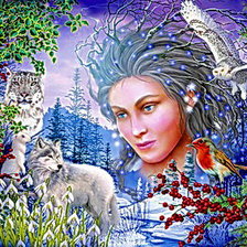 Схема вышивки «дух зимы»