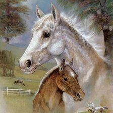 Схема вышивки «Лошадь»