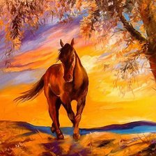 Схема вышивки «Лошадь»