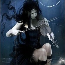 Схема вышивки «музыка ночи»