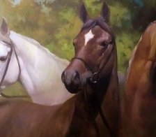 Схема вышивки «Лошади»