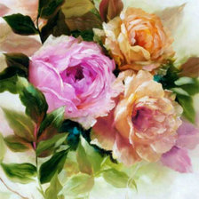 Схема вышивки «Розы»