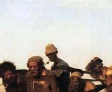 Схема вышивки «"Бурлаки на Волге" Илья Репин ч. 1 верх»