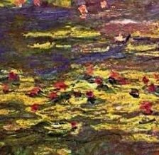 Схема вышивки «"Кувшинки" Клод Моне ч.1 верх»