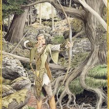 Схема вышивки «Эльф в лесу 2»