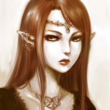 Схема вышивки «Эльфийка»