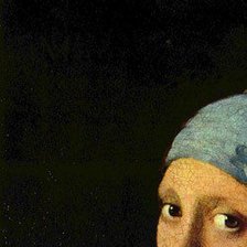 Схема вышивки ««Девушка с жемчужной серёжкой» Ян Вермеер ч. 1 верх»