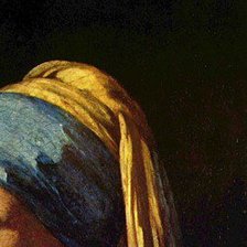 Схема вышивки ««Девушка с жемчужной серёжкой» Ян Вермеер ч.2 верх»