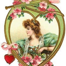 Схема вышивки «Ретро открытка»