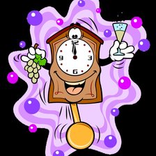 Схема вышивки «Весёлые ходики»