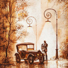 Схема вышивки «ретро»