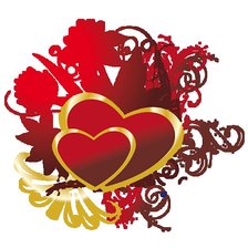 Схема вышивки «сердце»