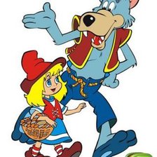 Схема вышивки «красная шапочка и волк»