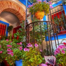 Схема вышивки «дворик»