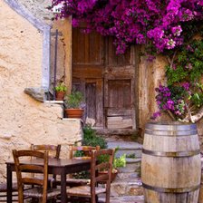 Схема вышивки «дворик»