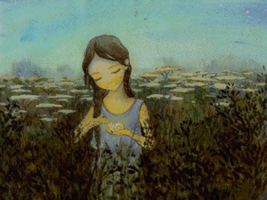 Девочка и улитка - предпросмотр