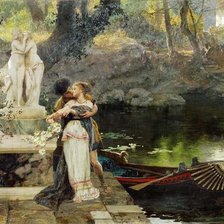 Схема вышивки «влюбленные»