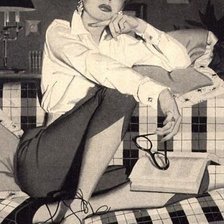 Схема вышивки «девушка»